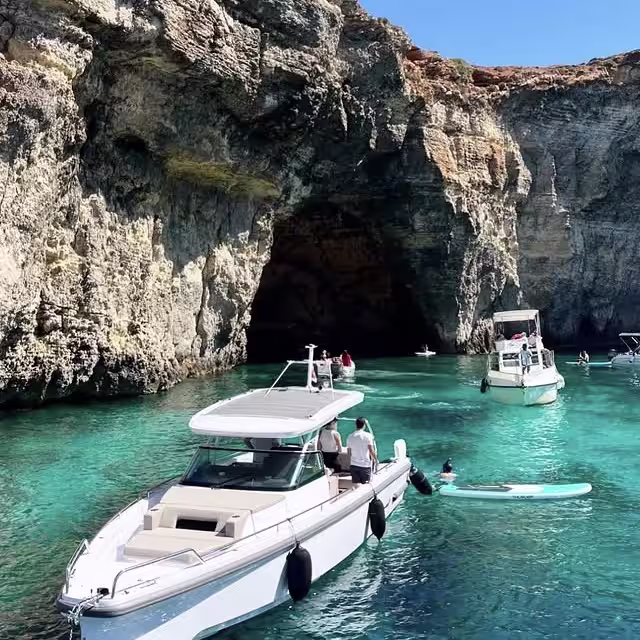 beautiful entrance at the reception of the Xemxija Bay Hotel in Malta